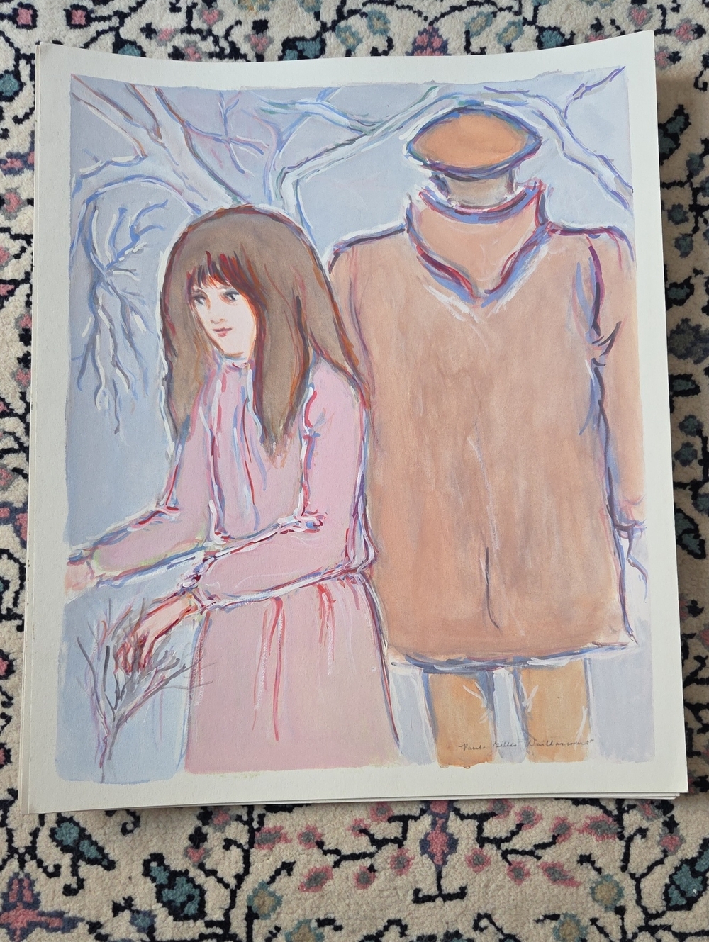 VTG Original Paul-Gilles Vaillancourt Art - Mid-Century Retro